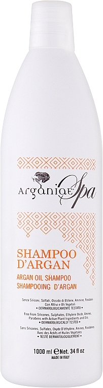 Шампунь для всіх типів волосся з аргановою олією - Arganiae Spa Argan Oil Shampoo — фото N1