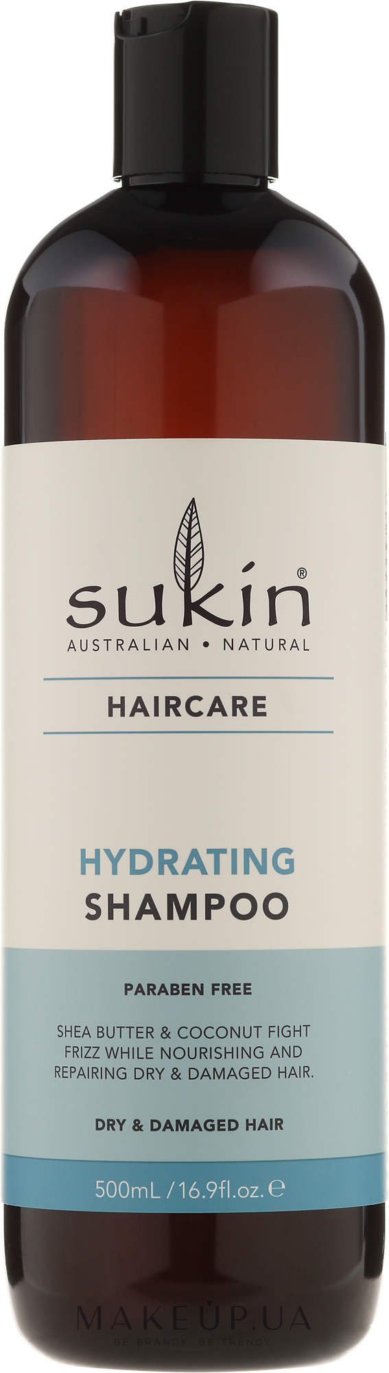 Зволожувальний шампунь для сухого і пошкодженого волосся - Sukin Hydrating Shampoo — фото 500ml