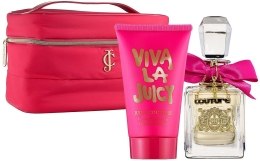 Парфумерія, косметика Juicy Couture Viva La Juicy - Набір (edp/50ml + b/l/125ml + pouch) (тестер)