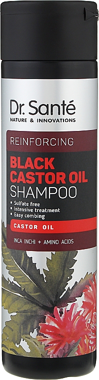 Шампунь для волос - Dr. Sante Black Castor Oil Shampoo — фото N1