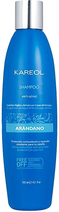 Шампунь для волосся "Чорниця" - Kareol Blueberry Anti-Aging Shampoo — фото N1