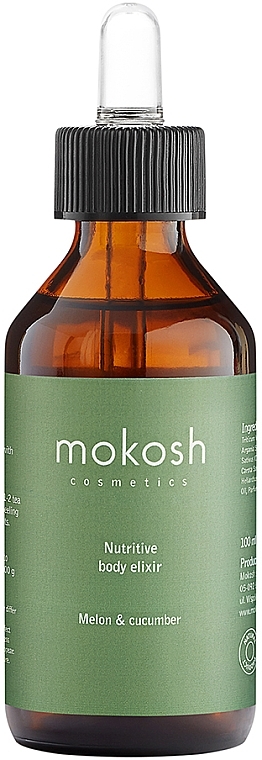 Еліксир для тіла "Диня і огірок" - Mokosh Cosmetics Nutritive Body Elixir Melon Cucumber — фото N1
