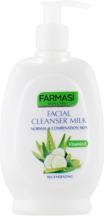 Молочко для снятия макияжа "Огурец" - Farmasi Facial Cleanser Milk Nature Cucumber