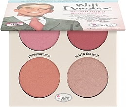 Палетка румян для лица - theBalm Will Powder Blush Quad — фото N2