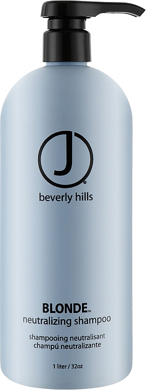Тонувальний шампунь з мальвою для блондинок - J Beverly Hills Blue Colour Blonde Toning Shampoo — фото N1