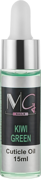 Масло для кутикулы с пипеткой - MG Nails Kiwi Green Cuticule Oil — фото N1