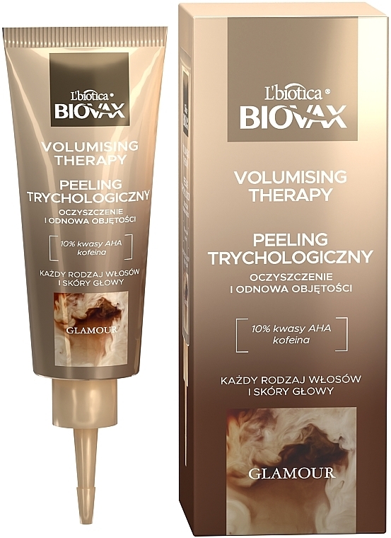 Трихологічний пілінг для шкіри голови - L'biotica Biovax Glamour Volumising Therapy — фото N1