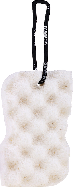 Мужская губка для душа, белая - Suavipiel Black Aqua Power Sponge — фото N3