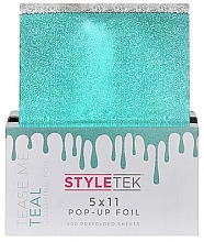 Парфумерія, косметика Фольга для волосся з легким вийманням окремих аркушів, зелена - StyleTek