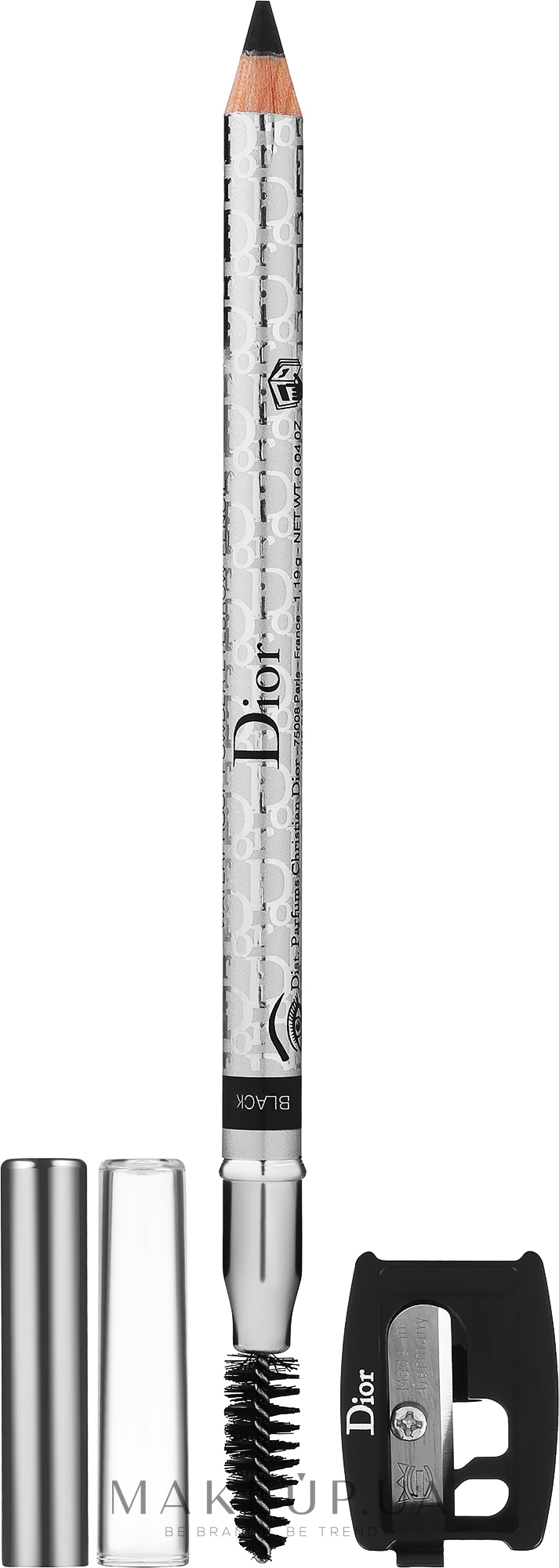 Олівець для брів - Dior Diorshow Crayon Sourcils Poudre (зі стругачкою) — фото 05 - Black