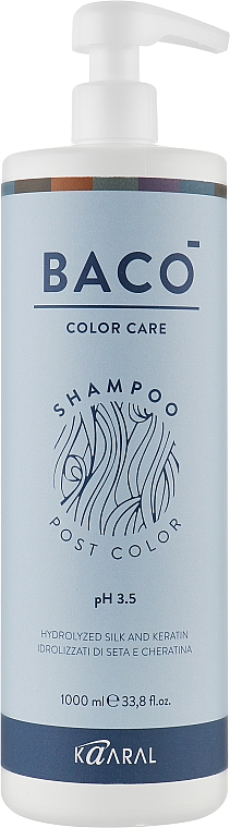 Шампунь для волос после окрашивания - Kaaral Baco Color Care Post Color Shampoo pH3,5 — фото N1