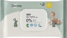 Парфумерія, косметика Дитячі вологі серветки - Derma Eco Baby Wet Wipes