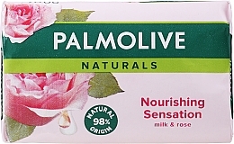 Парфумерія, косметика Мило "Молоко і пелюстки троянди" - Palmolive Naturals Nourishing Sensation