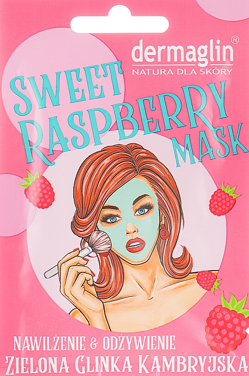Маска для лица "Сладкая малина" - Dermaglin Sweet Raspberry Mask — фото N1