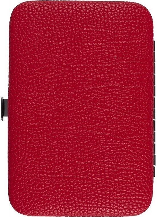 Набір манікюрний, 6 предметів, 79634, у червоному футлярі - Top Choice — фото N2
