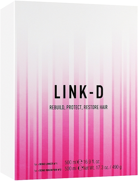 Набір для захисту та відновлення волосся - Elgon Link-D Salon (h protect/500ml + h stren/500ml) — фото N1