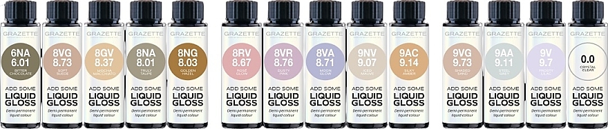 Жидкая полуперманентная краска для волос - Grazette Add Some Liquid Gloss — фото N2