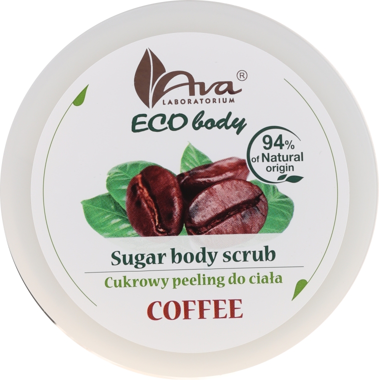 Скраб для тела "Кофе" - Ava Laboratorium Eco Body Natural Sugar Scrub Coffee — фото N1