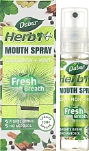 Спрей для порожнини рота - Dabur Herb'l Plus Fresh Breath Cinnamon+Mint Mouth Spray — фото N2