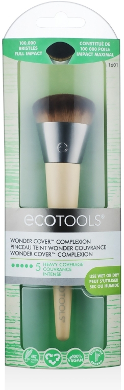 Кисть для нанесения тональной основы - Ecotools Wonder Cover Complexion Make-Up — фото N1