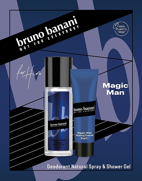 Bruno Banani Magic Man - Набор (sh/gel/50ml + deo/75ml) — фото N1