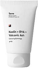 Гомаж для обличчя із саліциловою кислотою - Sane Kaolin + BHA + Volcanic Ash Exfoliating Gommage PH 7.0 — фото N1