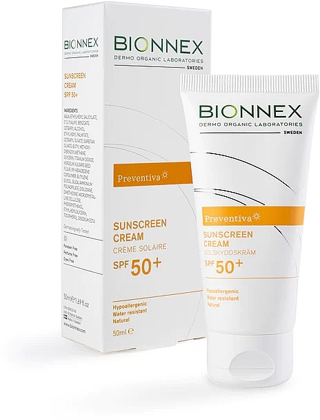 Солнцезащитный крем - Bionnex Preventiva Sunscreen Cream SPF 50+ — фото N1
