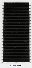 Накладные ресницы "Elite", черные, 20 линий (0,07, D, 10), эко упаковка - Vivienne — фото N1