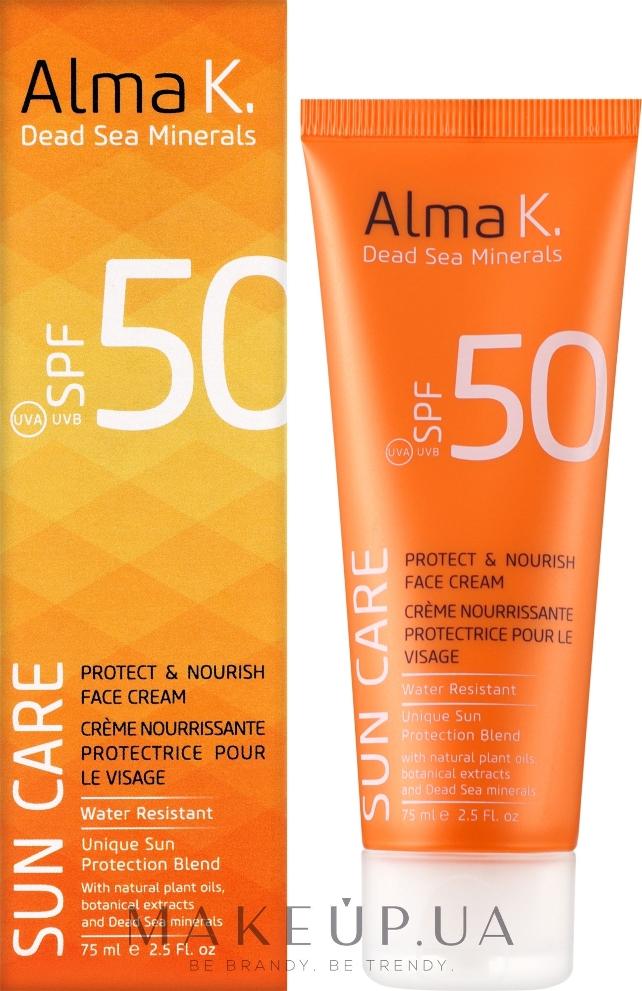 Солнцезащитный крем для лица - Alma K. Sun Care Protect & Nourish Face Cream SPF 50 — фото 75ml