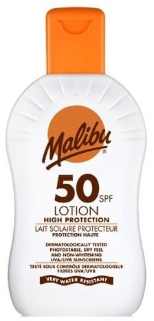 Сонцезахисний лосьйон для тіла - Malibu Sun Lotion High Protection SPF50 — фото N1