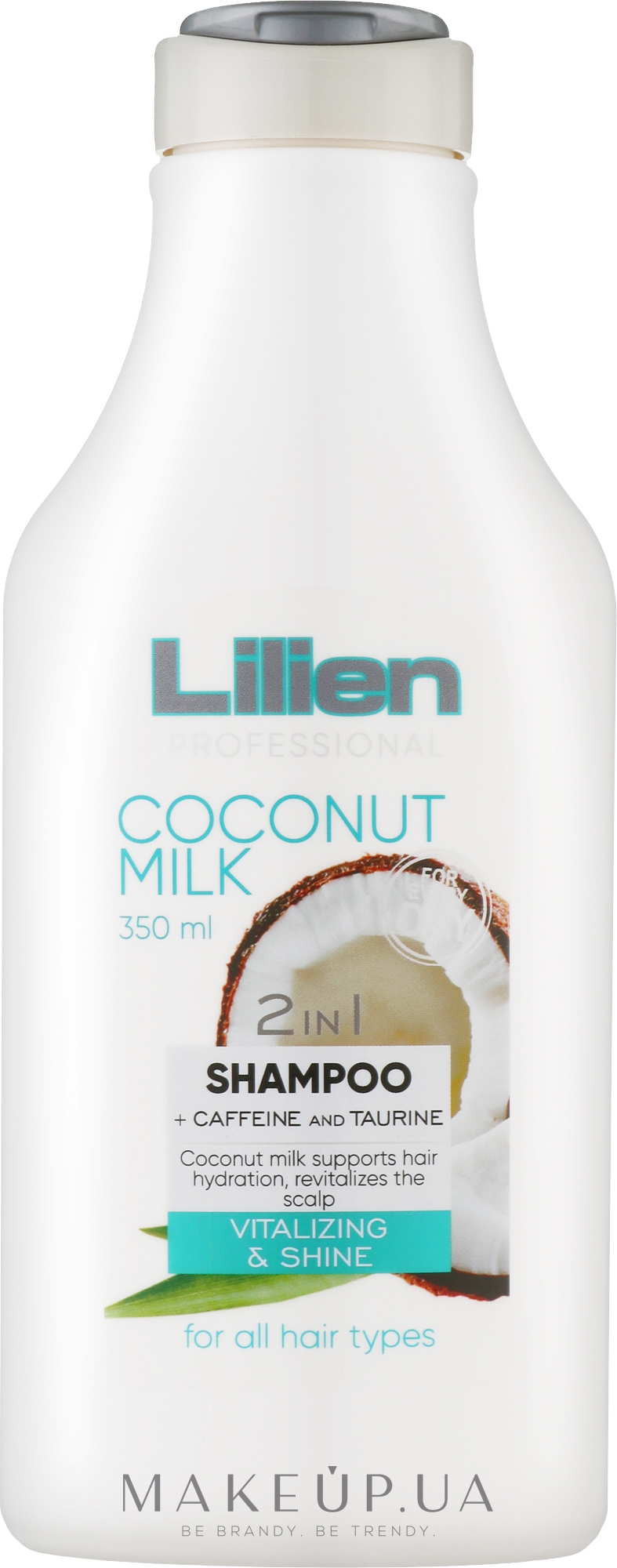 Шампунь для всех типов волос - Lilien Coconut Milk 2v1 Shampoo — фото 350ml