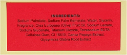 Мило косметичне з екстрактом папайї й трав - Yoko Papaya Herbal With Papaya Extract Soap — фото N3