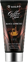 Крем для загара в солярии с двойным экстрактом кофе и маслом ши - Soleo Coffee Sun Black Espresso Natural Strong Bronzer — фото N1