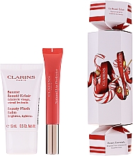 Парфумерія, косметика Набір - Clarins Holiday Beauty Cracker (balm/15ml + lip/gloss/12ml)