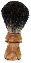 Помазок для бритья, каучуковое дерево - Golddachs Shaving Brush Silver Tip Badger Rubber Wood — фото N1