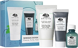 Духи, Парфюмерия, косметика Набор - Origins Serious Detox Set (f/wash/30ml + f/mask/15ml + f/gel/10ml)