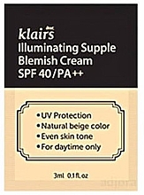 Многофункциональный ВВ-крем - Klairs Illuminating Supple Blemish Cream SPF 40++ (пробник) — фото N1