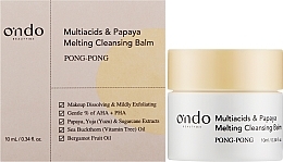 Бальзам для снятия макияжа - Ondo Beauty 36.5 Multiacids & Papaya Melting Cleansing Balm (мини) — фото N2