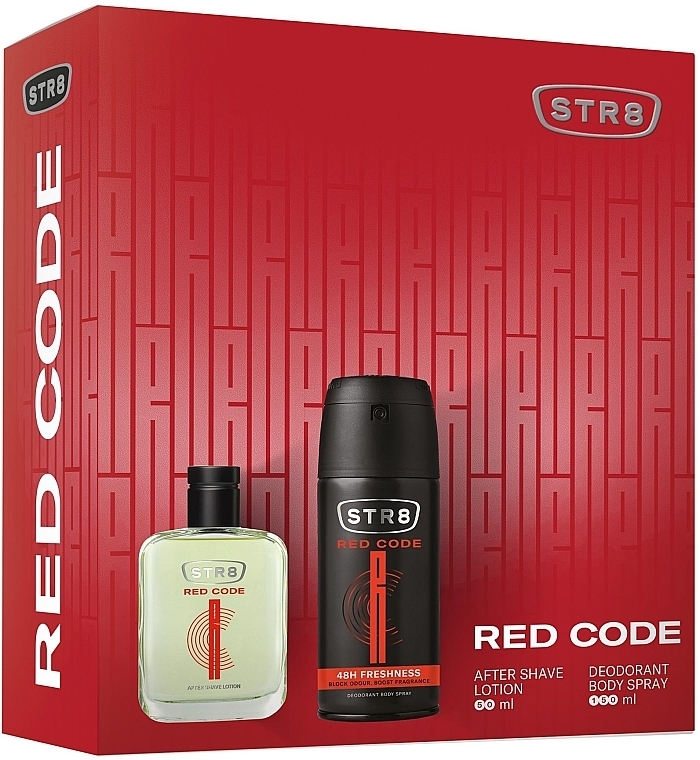 STR8 Red Code - Набор (ash/lot/50ml + deo/150ml) — фото N1