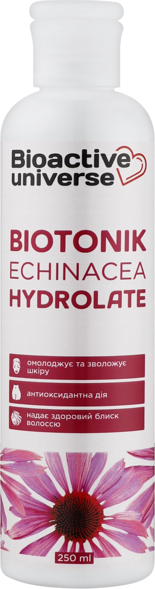 Тоник-гидролат "Ехинацея" - Bioactive Universe Biotonik Hydrolyte — фото 250ml