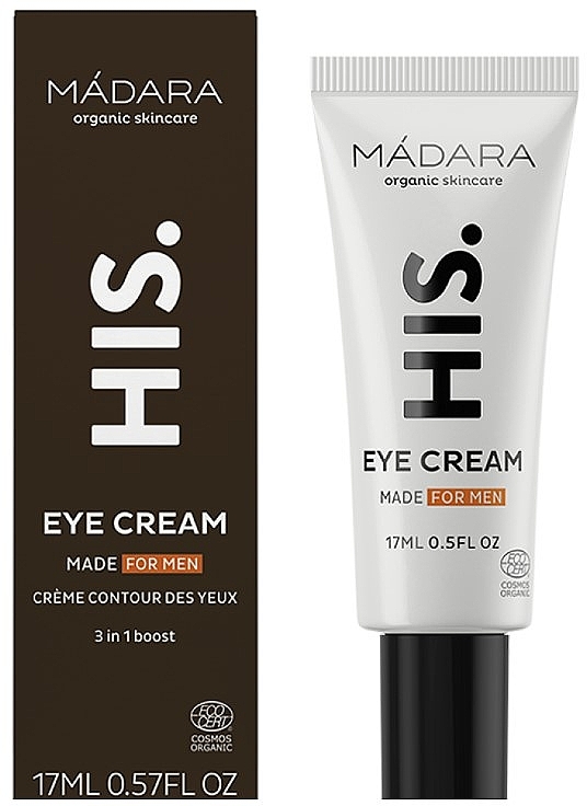 Крем для шкіри навколо очей для чоловіків - Madara Cosmetics HIS Eye Cream — фото N1