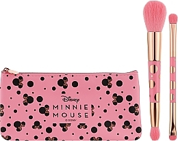 Набір - Makeup Revolution Disney's Minnie Mouse Brush Set (brush/2pc + bag) — фото N2