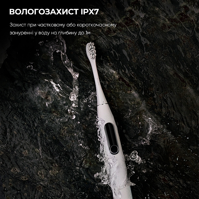 Розумна зубна щітка Oclean X Pro Elite Set Grey, 8 насадок, футляр - Oclean X Pro Elite Set Electric Toothbrush Grey — фото N4