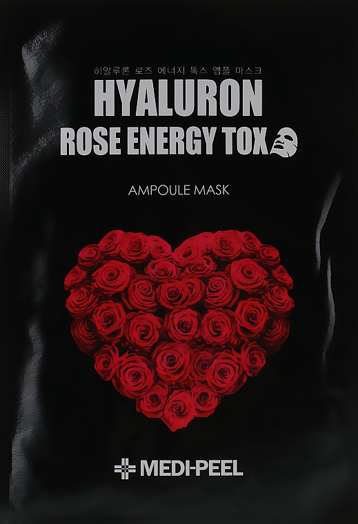 Маска-детокс з екстрактом троянди - Medi-Peel Hyaluron 100 Rose Energy Tox — фото N3