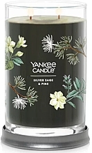Ароматическая свеча в стакане "Silver Sage & Pine", 2 фитиля - Yankee Candle Singnature — фото N1