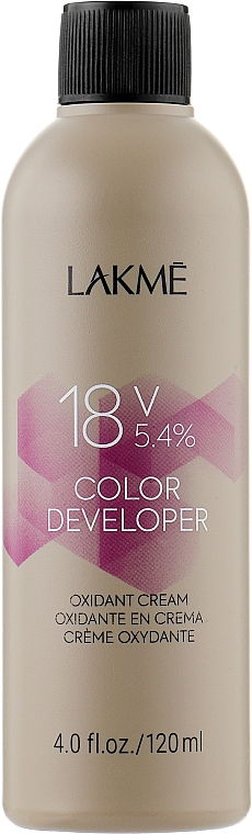 Крем-окислювач - Lakme Color Developer 18V (5,4%) — фото N1