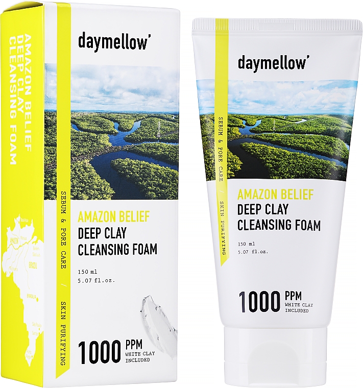 Глубоко очищающая пенка с глиной - Daymellow Amazon Belief Deep Clay Cleansing Foam — фото N1