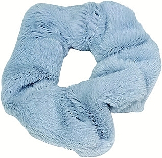 Резинка для волос "Puffy", серо-голубая - Yeye — фото N1