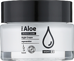 Нічний зволожувальний крем для обличчя з гіалуроновою кислотою - DuoLife Aloes Beauty Care Night Cream — фото N1