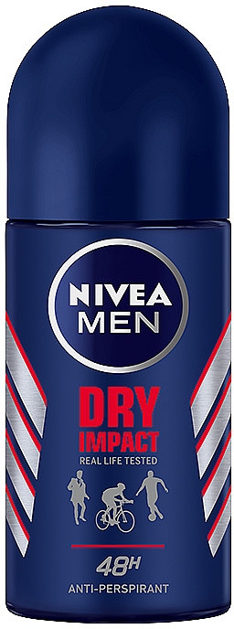 Дезодорант кульковий антиперспірант - NIVEA MEN Dry Impact Anti-Perspirant — фото N1